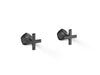 KOHLER K-T27013-3 Occasion Wall-mount bathroom sink faucet Cross handle trim, 1.2 gpm, matte black