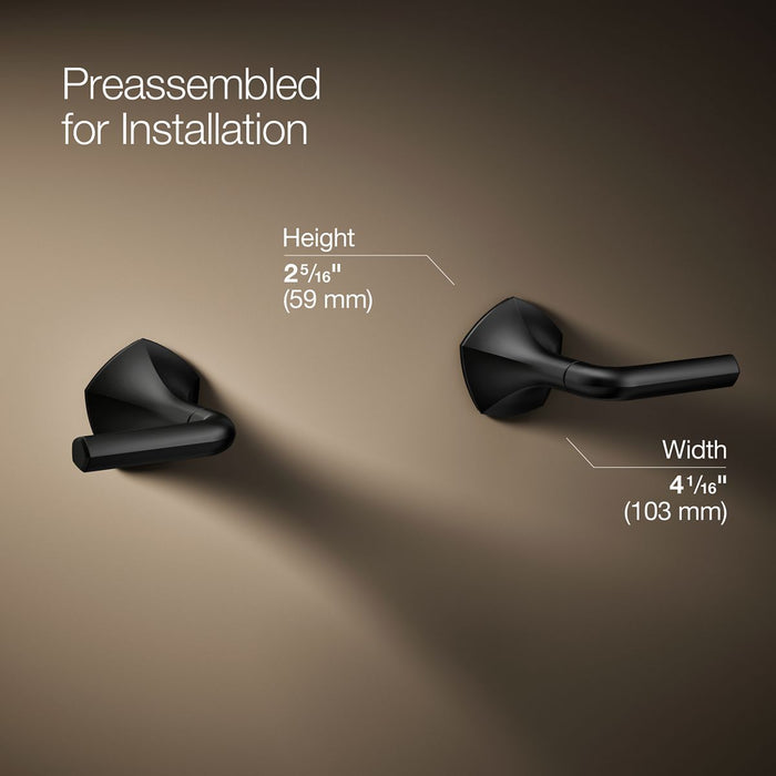 KOHLER K-T27013-4 Occasion Wall-mount bathroom sink faucet Lever handle trim, 1.2 gpm
