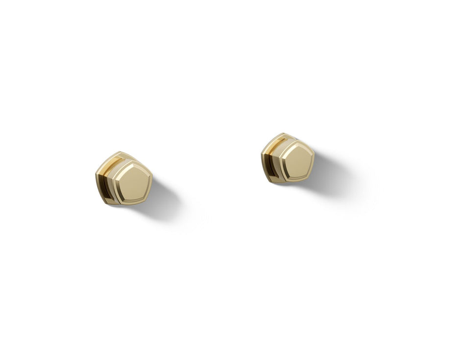 KOHLER K-T27013-9 Occasion Wall-mount bathroom sink faucet Knob handle trim, 1.2 gpm, vibrant french gold