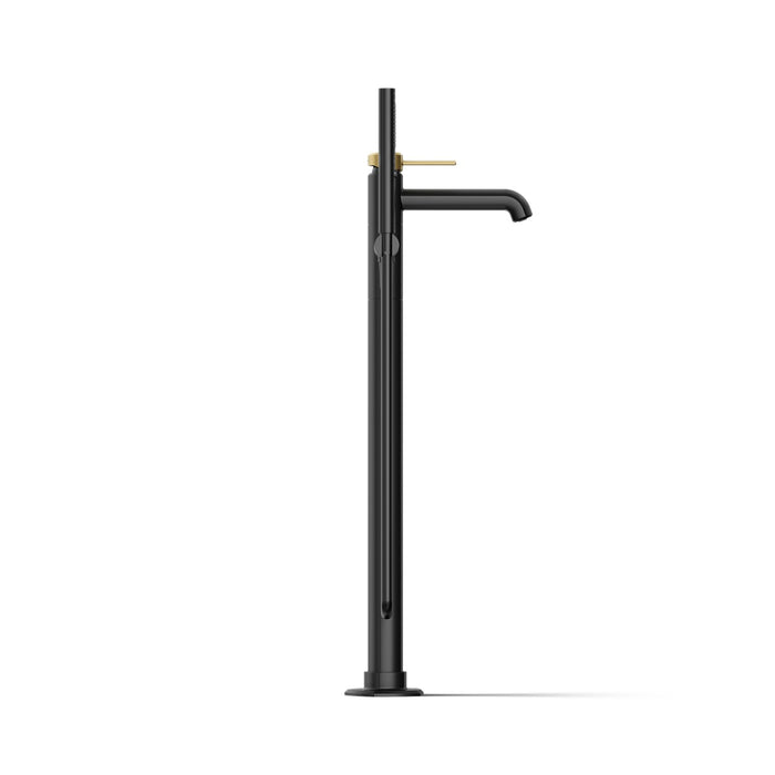 KOHLER K-T27025-4 Occasion Floor-mount bath filler trim with handshower