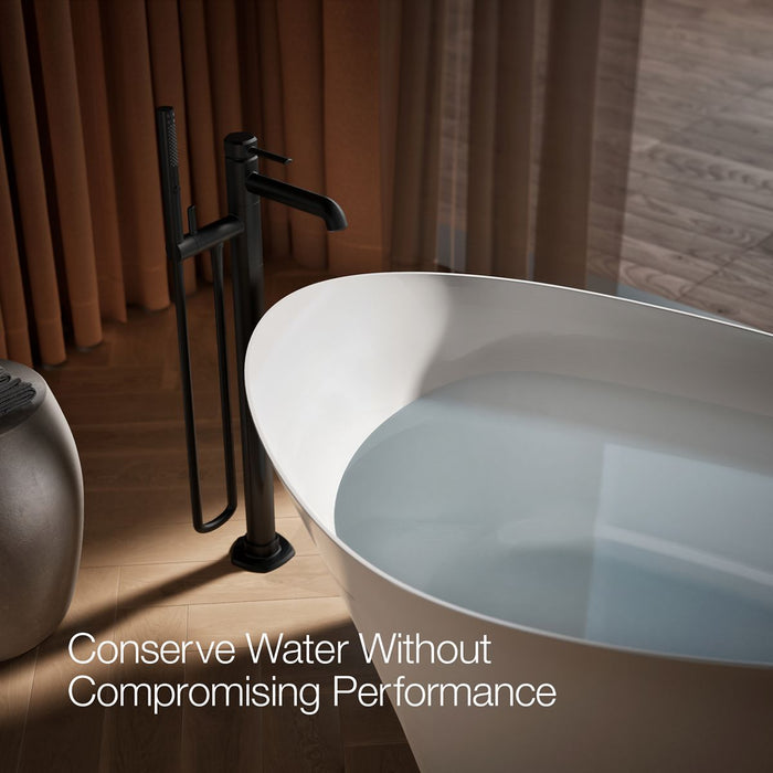 KOHLER K-T27025-4 Occasion Floor-mount bath filler trim with handshower