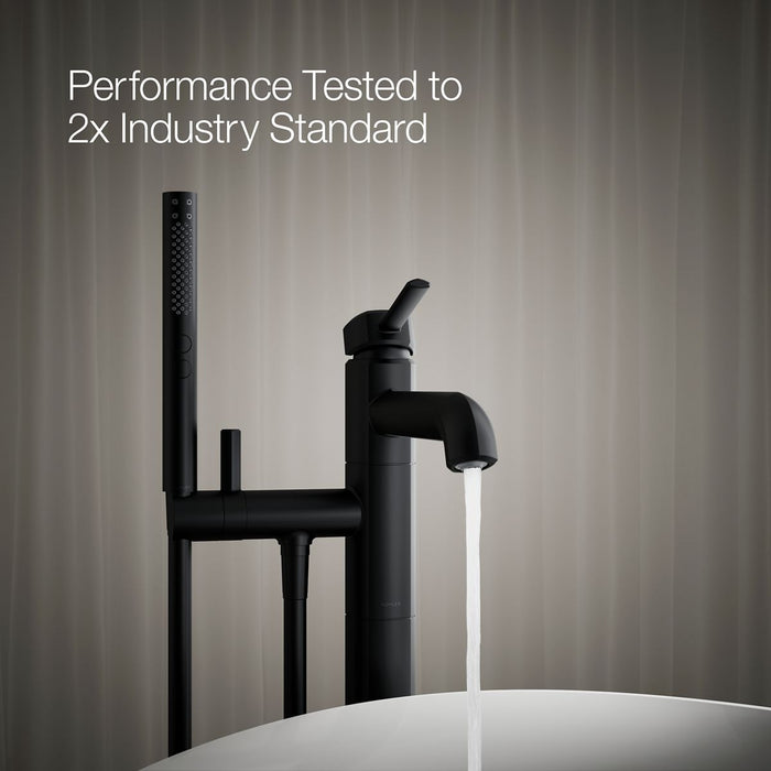 KOHLER K-T27025-4 Occasion Floor-mount bath filler trim with handshower