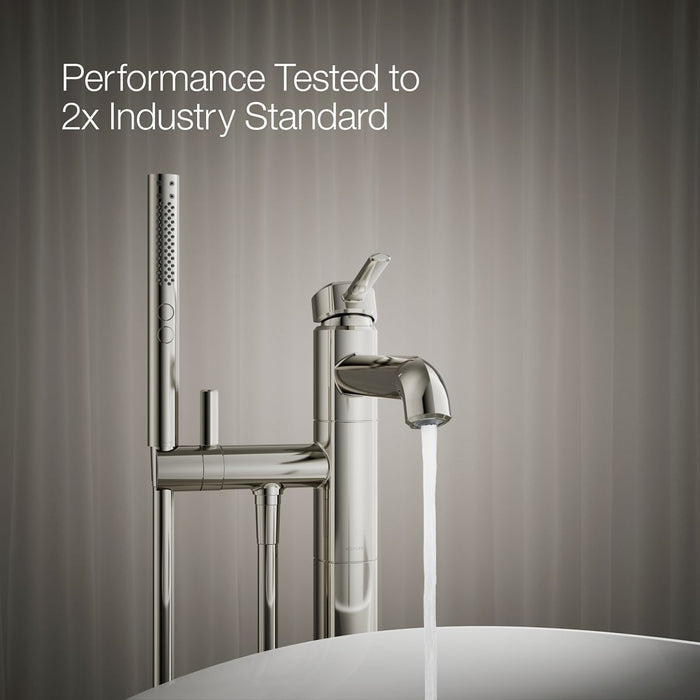 KOHLER K-T27025-4 Occasion Floor-mount bath filler trim with handshower