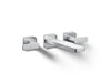 KOHLER K-T27120-4 Parallel Wall-mount bathroom sink faucet trim, 1.2 gpm, polished chrome