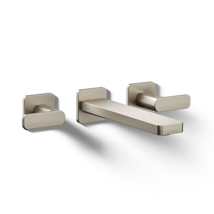 KOHLER K-T27120-4 Parallel Wall-mount bathroom sink faucet trim, 1.2 gpm, vibrant brushed nickel - view 5