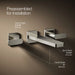 KOHLER K-T27120-4 Parallel Wall-mount bathroom sink faucet trim, 1.2 gpm, vibrant polished nickel - view 5