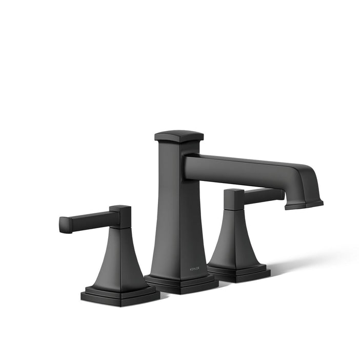 KOHLER K-T27405-4 Riff Deck-mount bath faucet trim, matte black - view 5