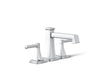 KOHLER K-T27405-4 Riff Deck-mount bath faucet trim, polished chrome