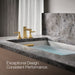 KOHLER K-T27405-4 Riff Deck-mount bath faucet trim, vibrant brushed moderne brass - view 4