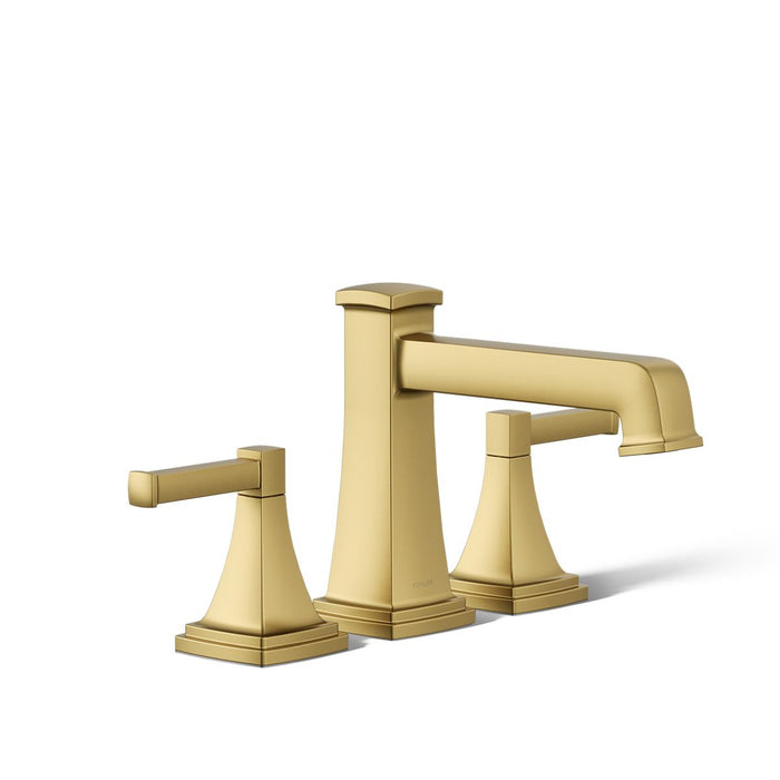 KOHLER K-T27405-4 Riff Deck-mount bath faucet trim, vibrant brushed moderne brass - view 5