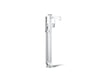 KOHLER K-T27408-4 Riff Floor-mount bath filler trim with handshower, polished chrome