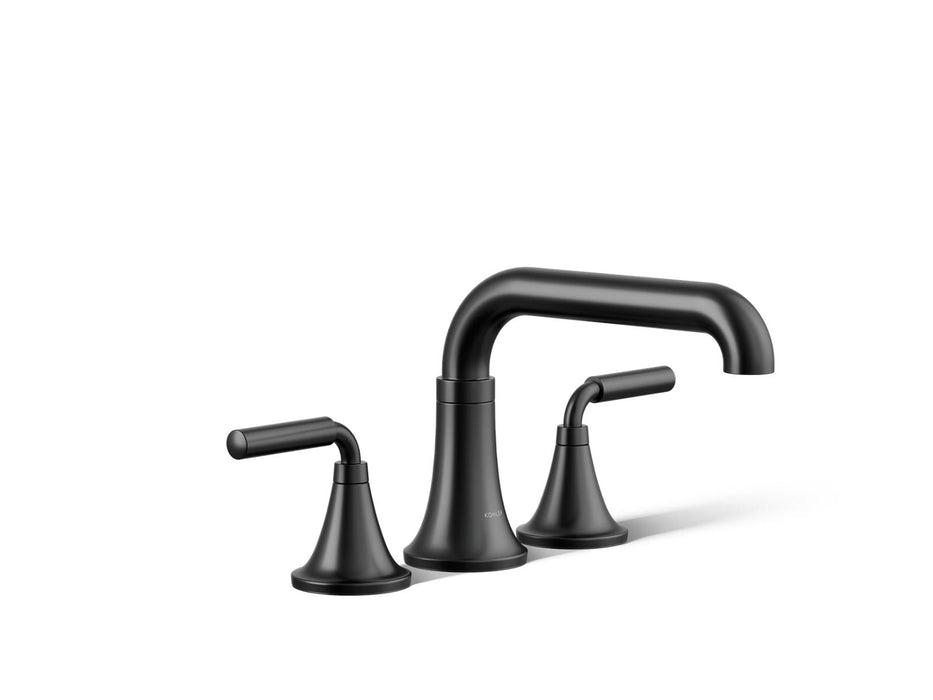 KOHLER K-T27417-4 Tone Deck-mount bath faucet trim, matte black