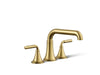 KOHLER K-T27417-4 Tone Deck-mount bath faucet trim, vibrant brushed moderne brass