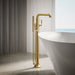 KOHLER K-T27424-4 Tone Floor-mount bath filler trim with handshower, vibrant brushed moderne brass - view 5