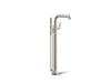 KOHLER K-T27424-4 Tone Floor-mount bath filler trim with handshower, vibrant brushed nickel