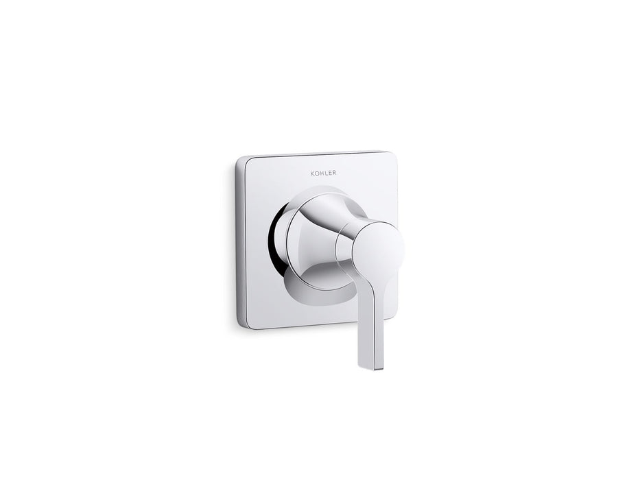 KOHLER K-T28130-4 Venza MasterShower transfer valve trim with lever handle, polished chrome