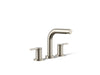 KOHLER K-T33969-4 Elate Deck-mount bath faucet trim, vibrant brushed nickel