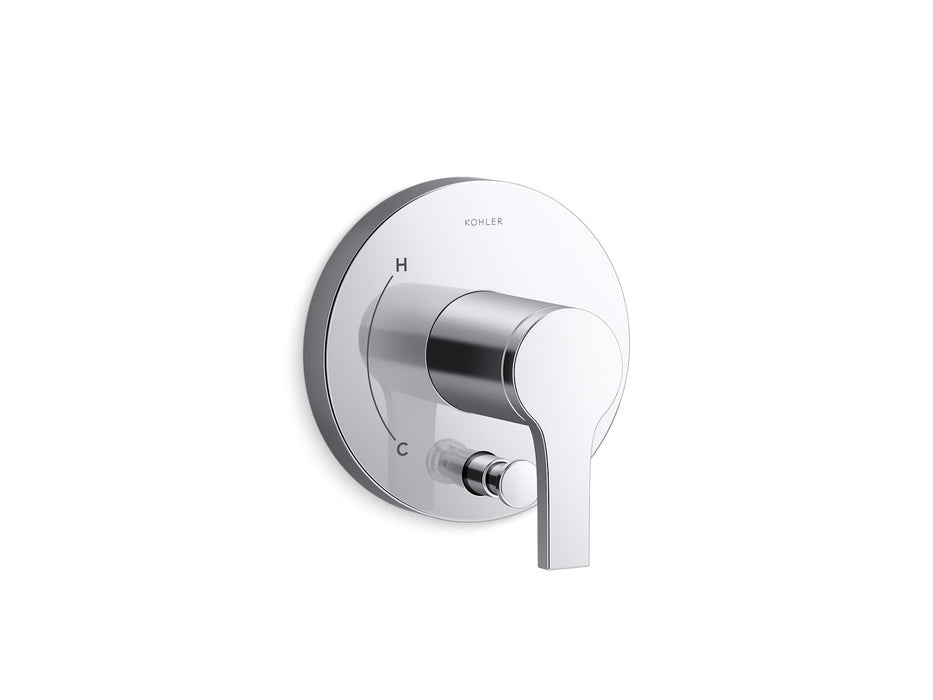 KOHLER K-T35325-4 Elate Rite-Temp valve trim with diverter, polished chrome