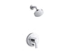 KOHLER K-T35326-4Y Elate Rite-Temp shower trim kit with push-button diverter, 2.5 gpm, polished chrome