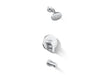 KOHLER K-T35327-4G Elate Rite-Temp bath and shower trim kit with push-button diverter, 1.75 gpm, polished chrome