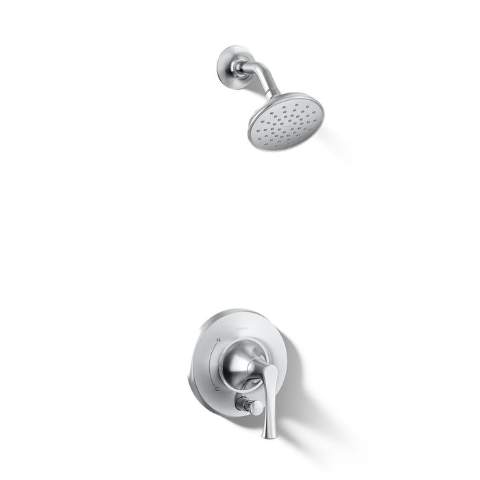 KOHLER K-T35943-4G Buckley Rite-Temp® Shower Trim Kit with Push-button Diverter, 1.75 GPM, Polished Chrome - 3/4 view of prod