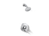 KOHLER K-T35943-4Y Buckley Rite-Temp® Shower Trim Kit with Push-button Diverter, 2.5 GPM, Polished Chrome - 3/4 view of produ