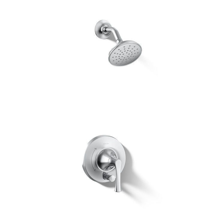 KOHLER K-T35943-4G Buckley Rite-Temp shower trim kit with push-button diverter, 1.75 gpm