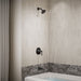 KOHLER K-T35944-4G Buckley Rite-Temp® Bath and Shower Trim Kit with Push-button Diverter, 1.75 GPM, Matte Black - image focus