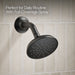 KOHLER K-T35944-4Y Buckley Rite-Temp® Bath and Shower Trim Kit with Push-button Diverter, 2.5 GPM, Matte Black - close-up vie