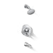 KOHLER K-T35944-4Y Buckley Rite-Temp® Bath and Shower Trim Kit with Push-button Diverter, 2.5 GPM, Polished Chrome - 3/4 view