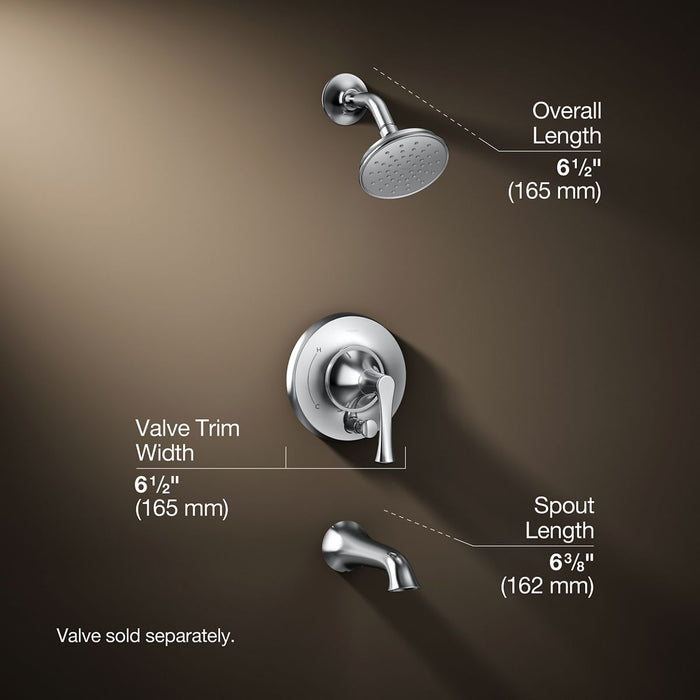 3/4 view of product with dimensions