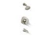 KOHLER K-T35944-4Y Buckley Rite-Temp® Bath and Shower Trim Kit with Push-button Diverter, 2.5 GPM, Vibrant Brushed Nickel - 3