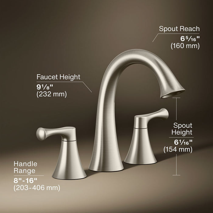 3/4 view of product with dimensions