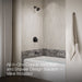 KOHLER K-T49979-4L Pitch Rite-Temp bath and shower trim kit with push-button diverter, without showerhead, matte black -...