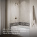 KOHLER K-T49980-4G Pitch Rite-Temp bath and shower trim kit with push-button diverter, 1.75 gpm, vibrant brushed nickel -...