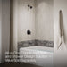 KOHLER K-T49980-4Y Pitch Rite-Temp bath and shower trim kit with push-button diverter and lever handle, 2.5 gpm, matte...