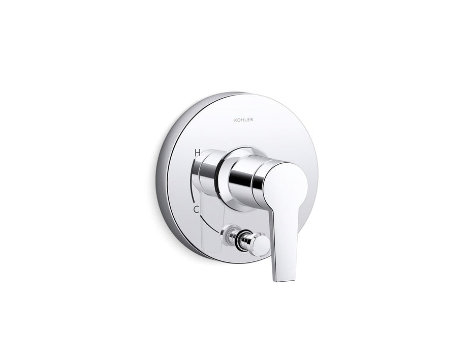 KOHLER K-T49988-4 Pitch Rite-Temp valve trim with push-button diverter