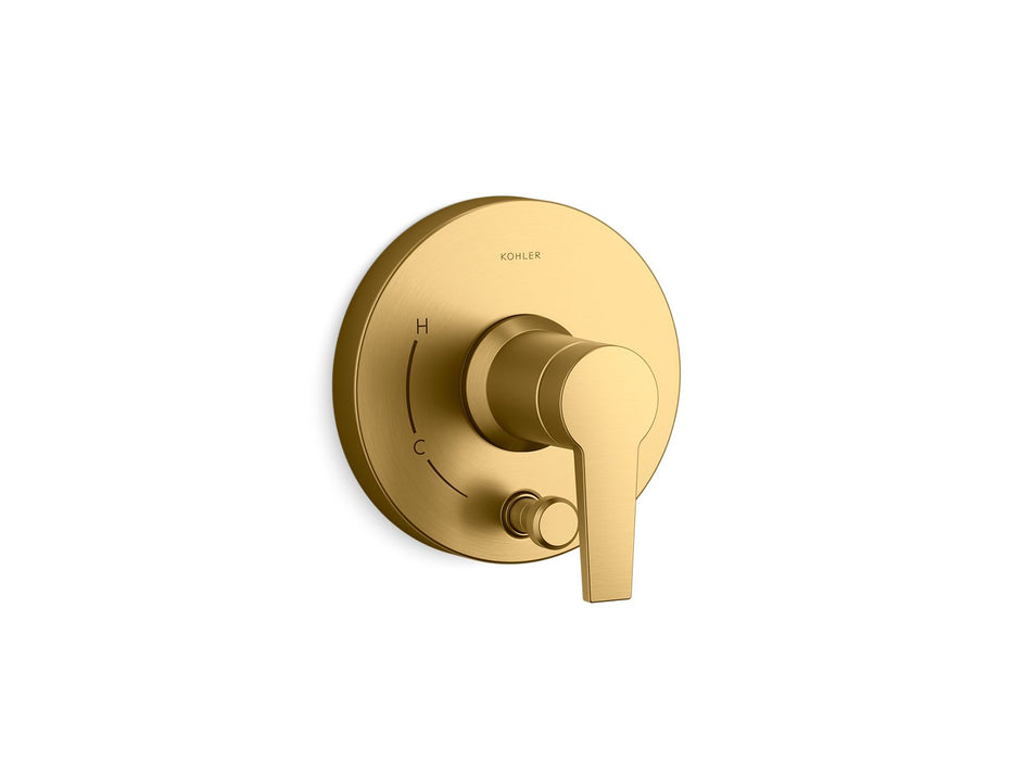 KOHLER K-T49988-4 Pitch Rite-Temp valve trim with push-button diverter