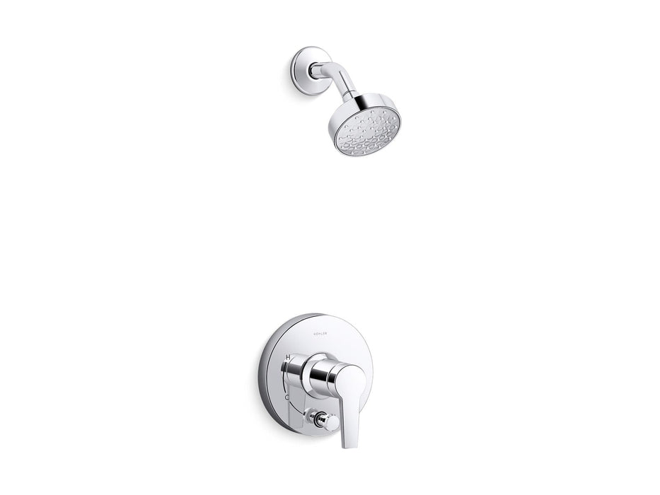 KOHLER K-T49990-4G Pitch Rite-Temp shower trim kit with push-button diverter, 1.75 gpm