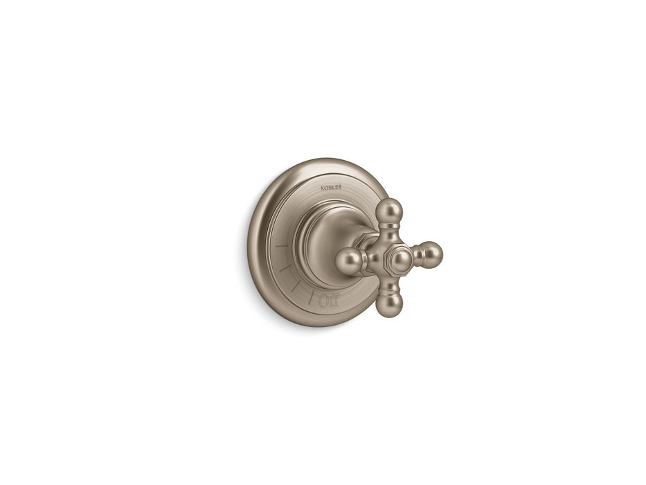 KOHLER K-T72771-3 Artifacts MasterShower volume control valve trim with cross handle