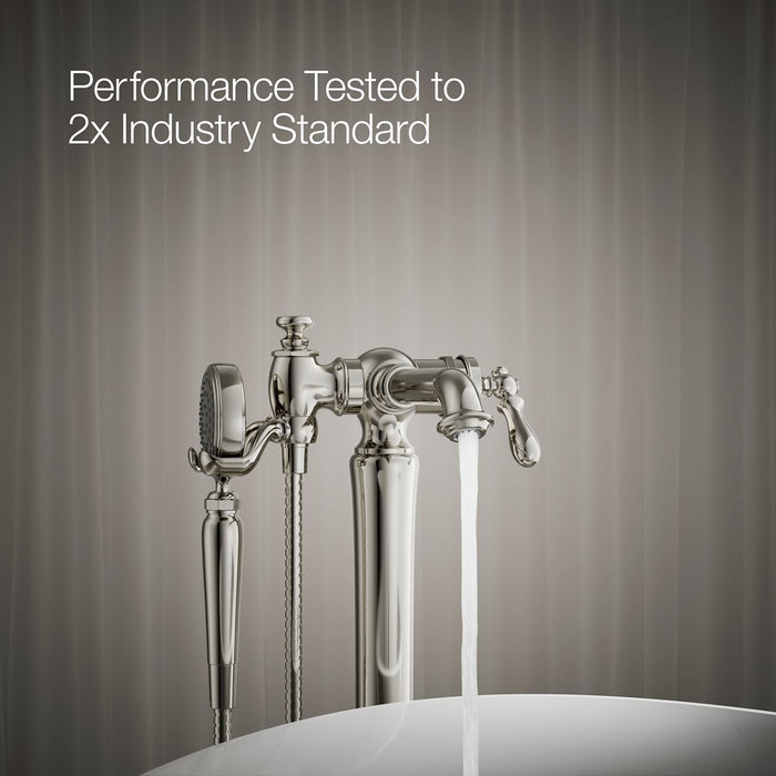 KOHLER K-T72790-9M Artifacts Floor-mount bath filler trim with handshower