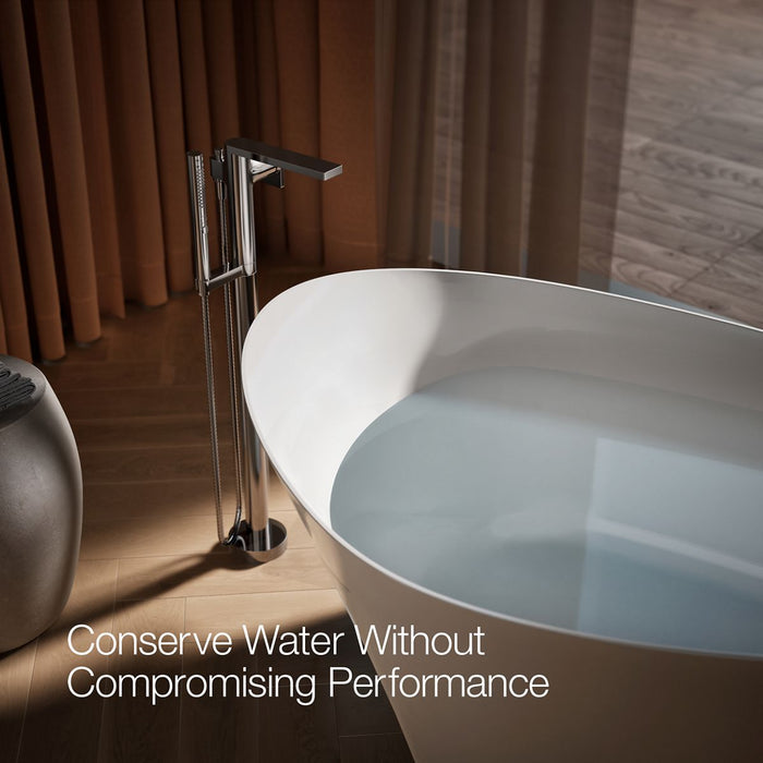 KOHLER K-T73087-4 Composed Floor-mount bath filler trim with handshower