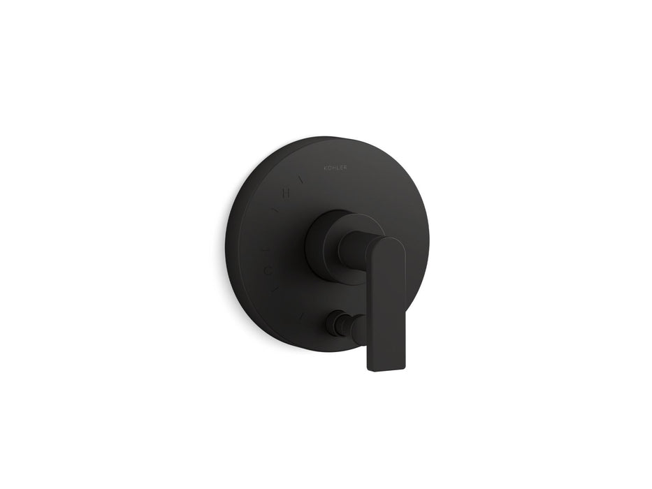 KOHLER K-T73117-4 Composed Rite-Temp valve trim with push-button diverter and lever handle