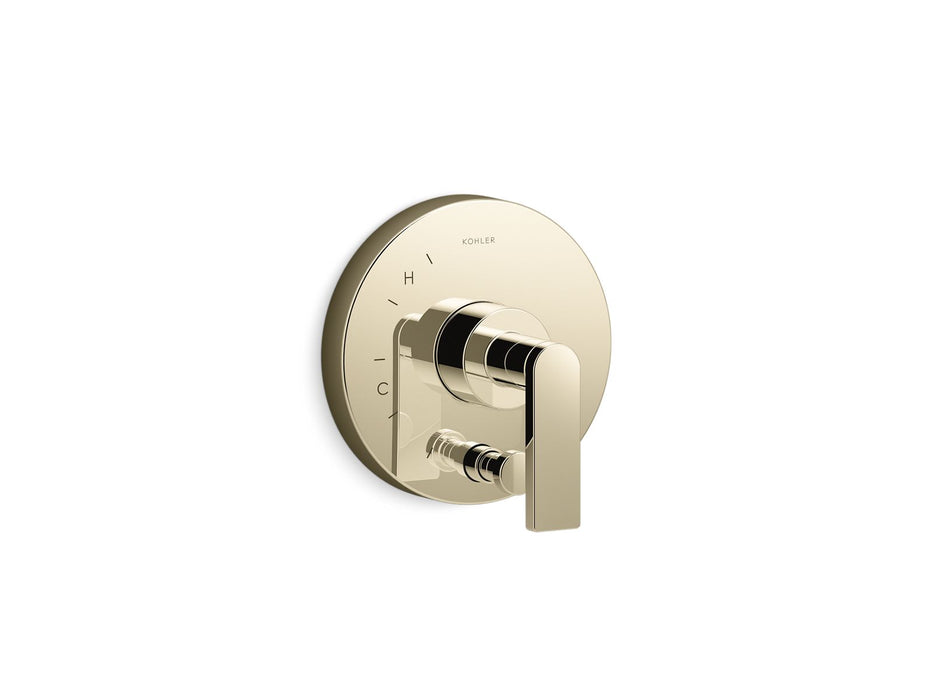 KOHLER K-T73117-4 Composed Rite-Temp valve trim with push-button diverter and lever handle