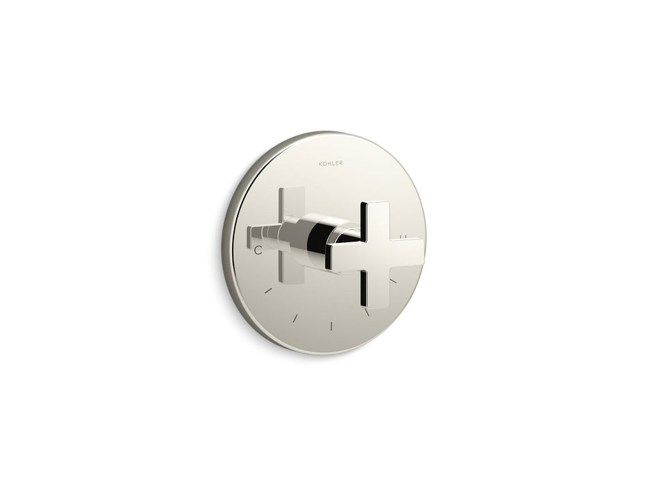 KOHLER K-T73133-3 Composed MasterShower temperature control valve trim with cross handle