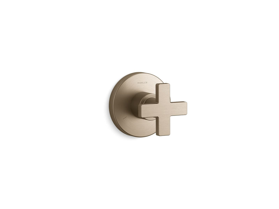 KOHLER K-T73140-3 Composed MasterShower transfer valve trim with cross handle
