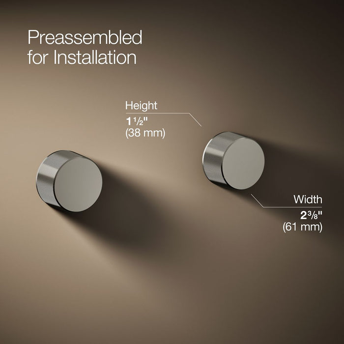 KOHLER K-T77981-8 Components Wall-mount bathroom sink faucet Oyl handle trim, vibrant polished nickel - view 2