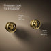 KOHLER K-T77981-9 Components Wall-mount bathroom sink faucet Industrial handle trim, vibrant brushed moderne brass - view 2