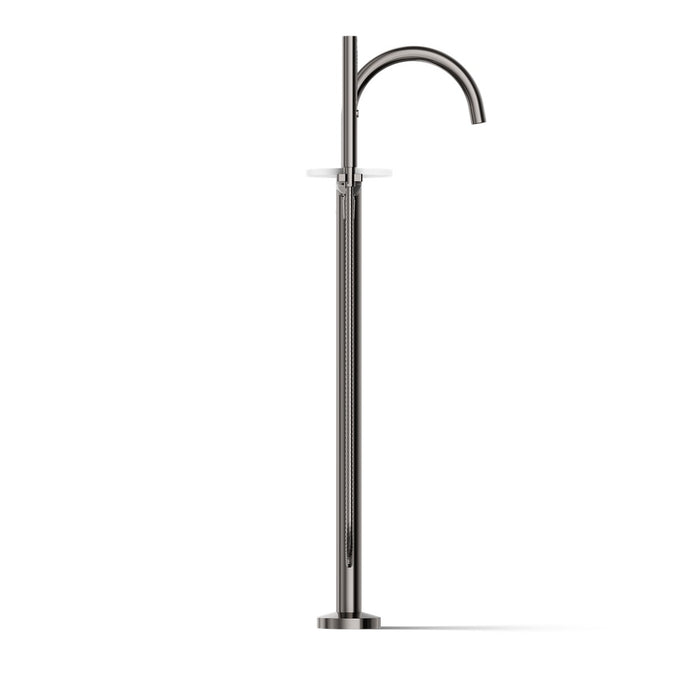 KOHLER K-T77984-4 Components Floor-mount bath filler trim with lever handles and handshower