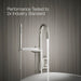 KOHLER K-T77984-4 Components Floor-mount bath filler trim with lever handles and handshower, vibrant polished nickel - view 5